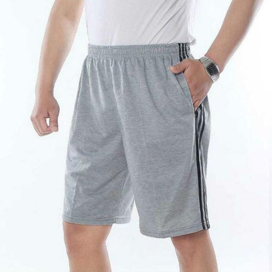 Summer Five-point Shorts Men's Outer Wear Middle-aged Men's Shorts Gray Middle Pants Men's Summer Loose Breathable Pants