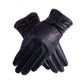 Women's Goatskin Leather Gloves Cycling Driving Plus Cashmere Warm Mittens Windproof Winter Classic Leather Gloves High Quality Anti-pilling Soft