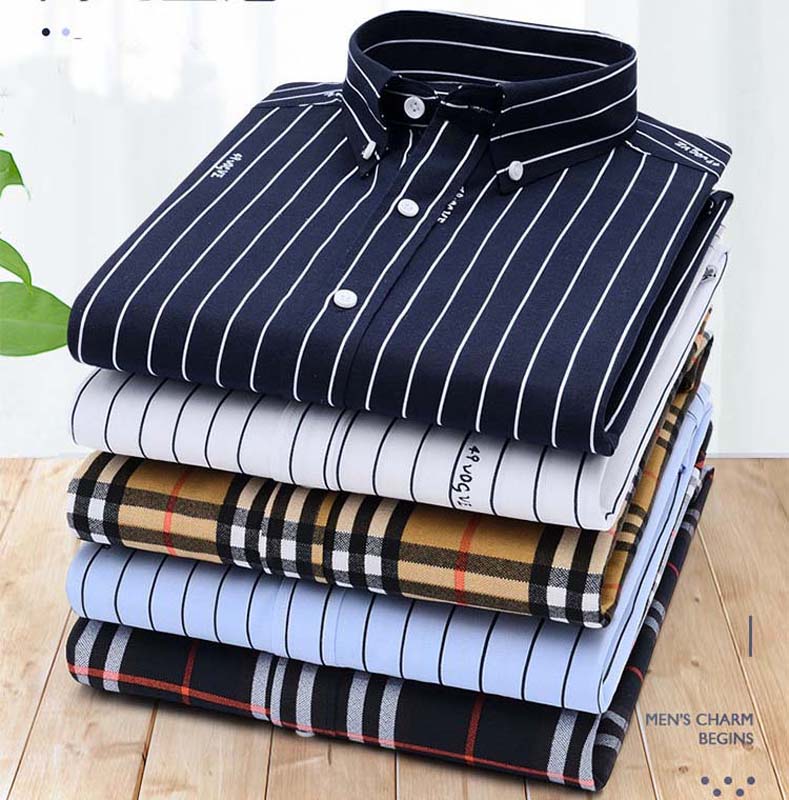 Spring and Autumn Long-sleeved Shirts Popular Men's Thin Casual Printed Shirts Tide Youth Inch Shirts