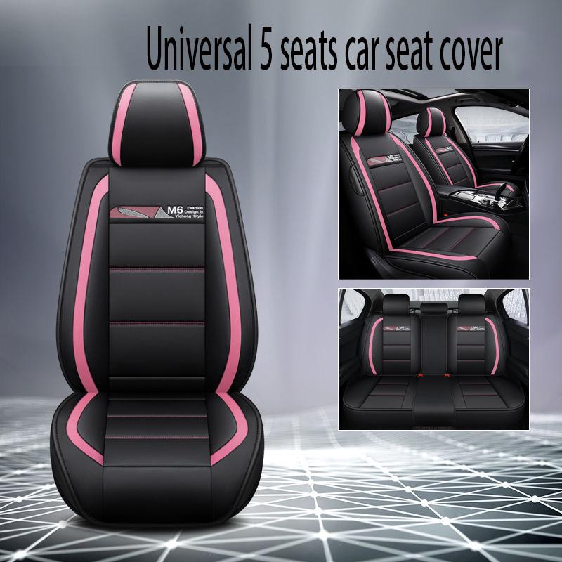 Auto Seat Cushion Leather 5 seats Universal Car seat cover Waterproof Car Seat Cover Universal 5 set