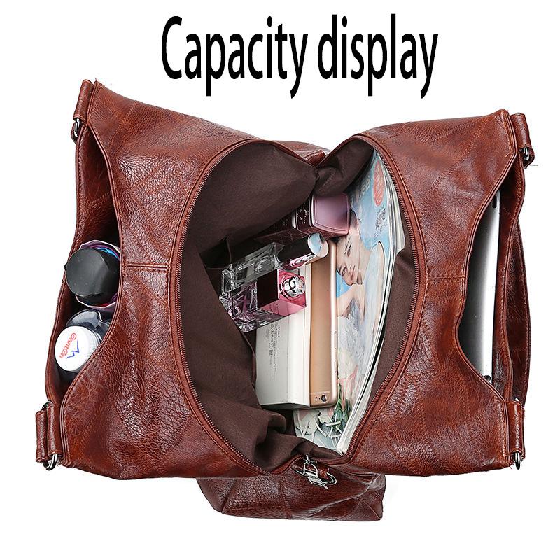 European and American style Shoulder Handbag Trendy wild Woman bag Leather bag Big capacity