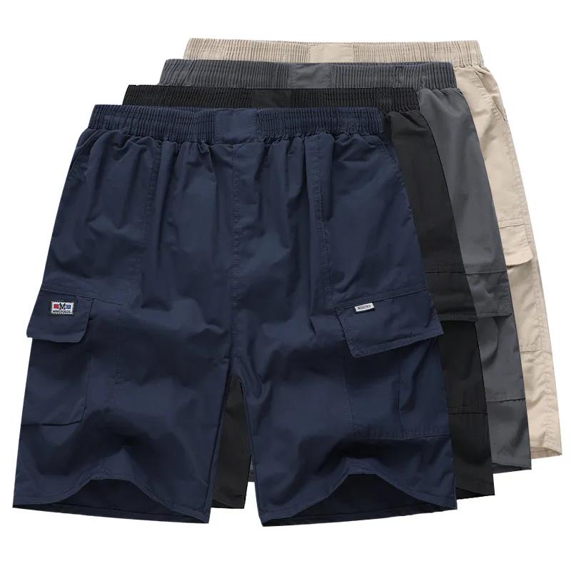 Middle-aged Loose Pants Shorts Men's Five-point Pants Summer Thin Section Middle-aged and Elderly Casual Straight Pants