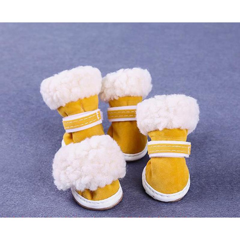 Dog Shoes Teddy Pomeranian Small Dog Anti-slip Set of 4 Comfortable Soft-soled Dog Bichon Pet Dog Four Seasons Shoes Outdoor Indoor Pet Dog Footwear