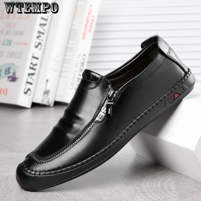 Genuine Leather Men Casual Shoes Luxury Brand Mens Loafers Moccasins Breathable Shoes