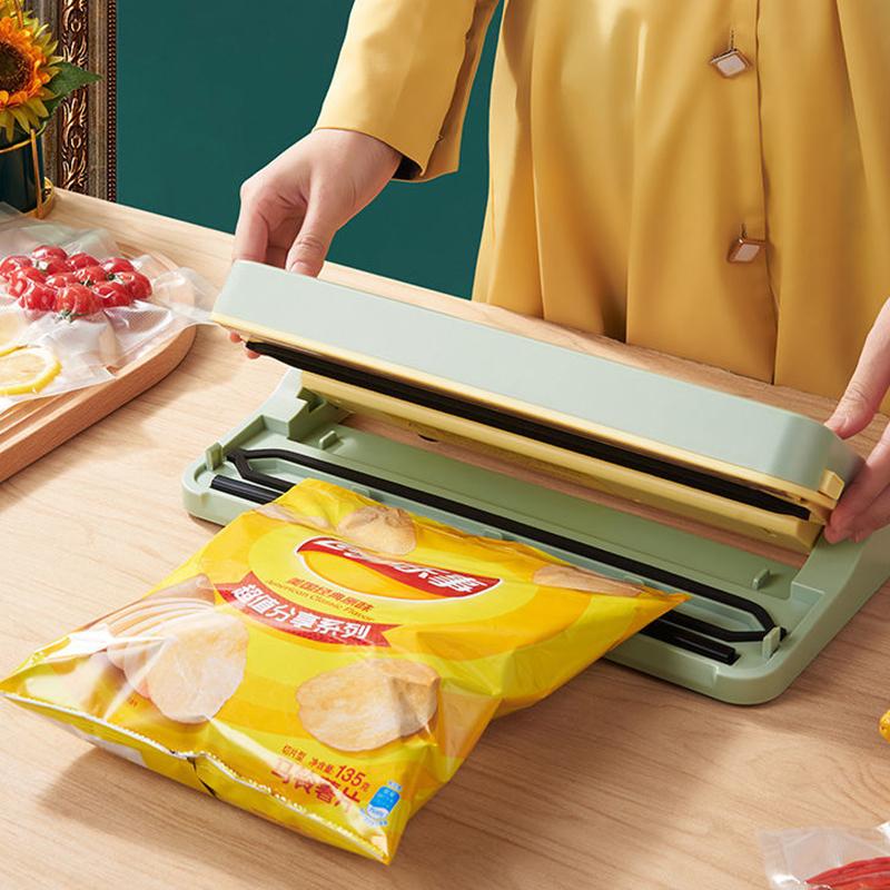 10Pcs Bags Foe Free Best Food Vacuum Sealer Automatic Commercial Household Food Vacuum Sealer Packaging Machine