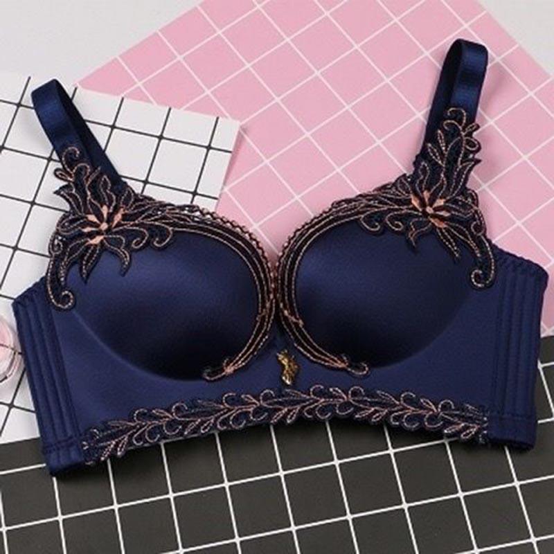 Women's Bras Underwear Women Push Up Seamless Underwire Bra Gather Adjustable Girls Lingerie Bra