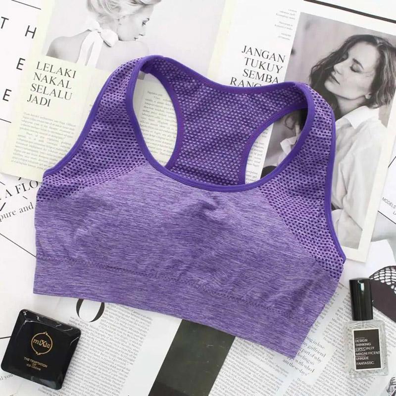 Sports Fitness Running Yoga Lift Shockproof Tight Elastic Gather Breathable No Steel Ring Beautiful Back Vest Bra