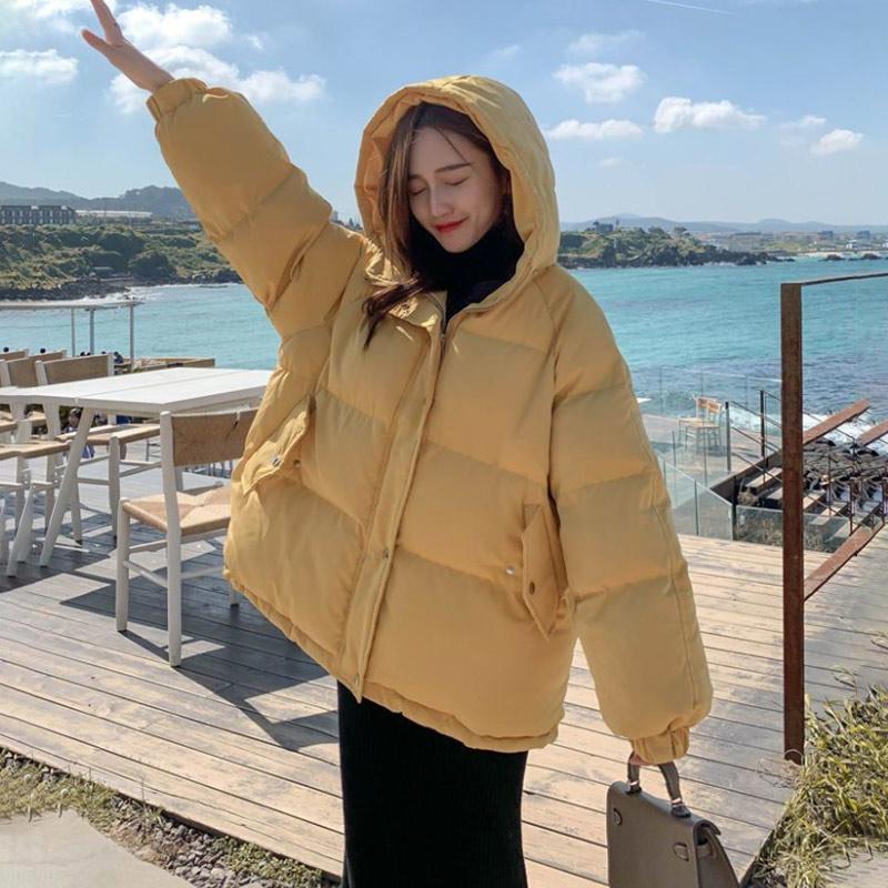 Winter Fashion Trend of Down Cotton Jacket Women's Short Korean Style Loose Warm and Comfortable Bread Jacket