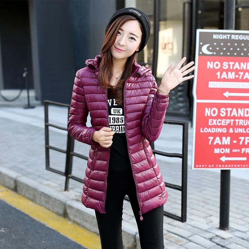 Woman's Winter Long Sleeve Warm Jacket Fashion Large Size Down Jacket Winter Woman's Cotton Clothing