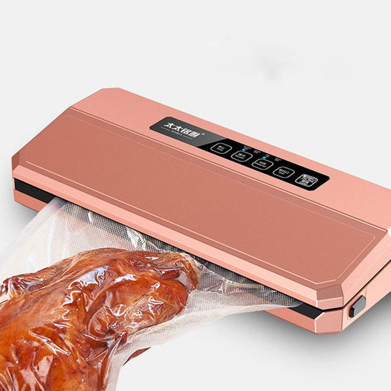 Best Food Vacuum Sealer 220V/110V Automatic Commercial Household Food Vacuum Sealer Packaging Machine Include 10Pcs Bags