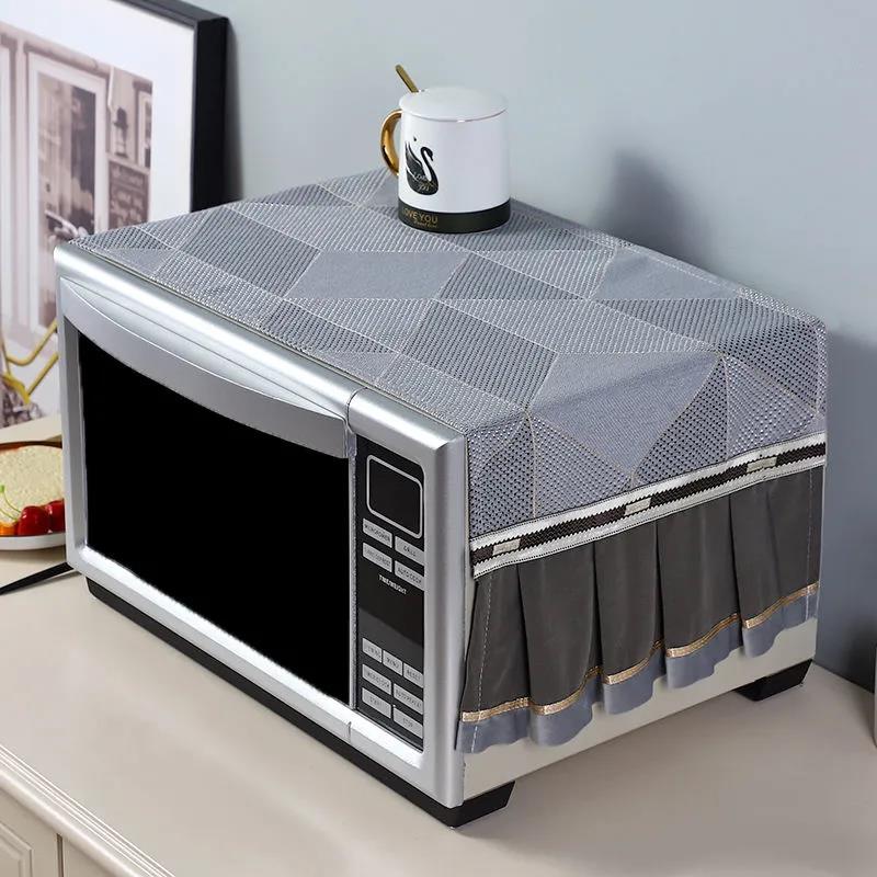 European-style Fabric Microwave Oven Cover Cloth Cover Cover Oil-proof Cover Towel Microwave Oven Dust Cover