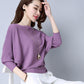 Women Sexy Boat Neck Pullover Sweater Plus Size Batwing Sleeve Knitted sweater