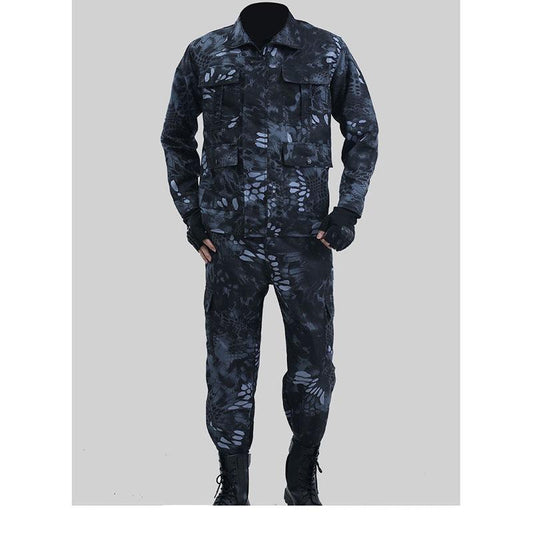 Camouflage Clothing Men's Suit Men's Spring and Autumn Wear-resistant Welder Construction Site Military Fans  Labor Insurance Work Clothes