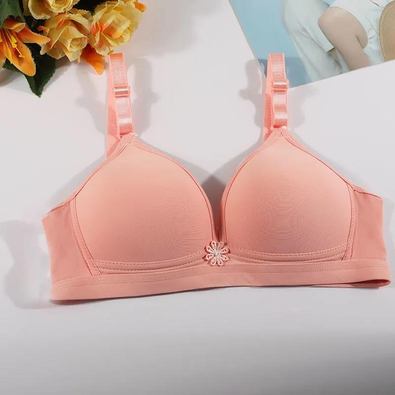 Large Size Thin Breathable Gather No Steel Ring Anti-sagging Women's Underwear Bra