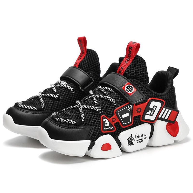 Boys Shoes 2020 Spring Autumn Big Children's Net Shoes Breathable Summer 3-12 Years Old Pupil Shoes Kids Sports Shoes