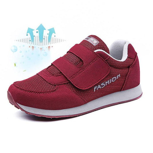 Antiskid Solid Color Middle-aged and Elderly Walking Shoes Soft Soled Mother's Shoes Lightweight Soft Soled Women's Sports Shoes