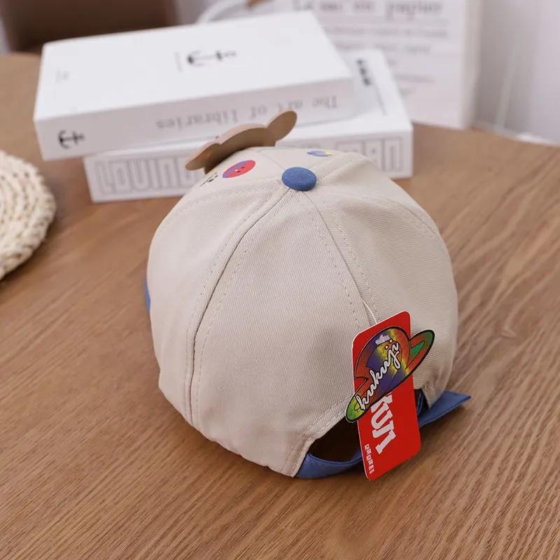 1-4Y Cartoon Toy Bear Children's Hat Spring and Summer Cute Peaked Cap Unisex Boy Girt Outdoor Sun Protective Hat Casual Baseball Cap