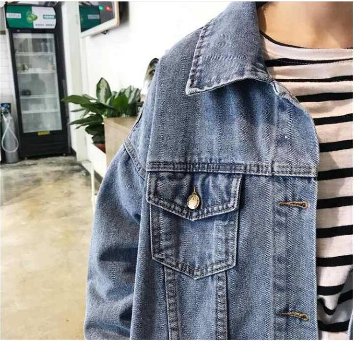 Basic Coat Denim Jacket Loose Women Jackets Hooded Tops Cowboy Coat Denim Outwear Ladies Jackets