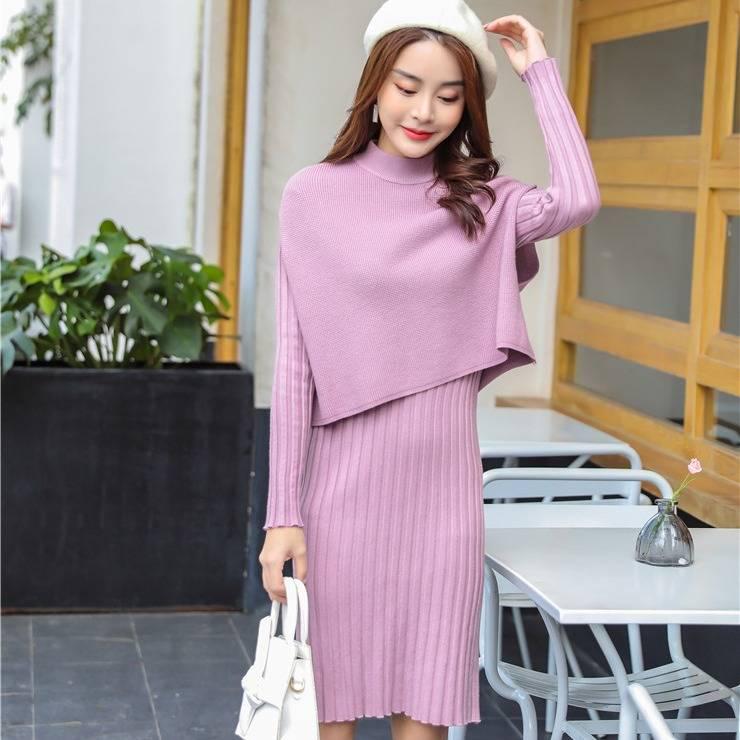 Women Package Hip Knitted Spring Dress Sexy Elegant Slim Bodycon Dress Autumn Long Vestidos Female