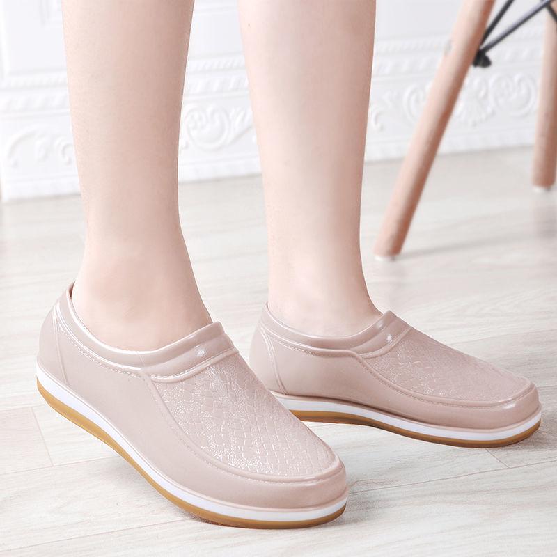 Non-slip Wear-resistant Low-tube Rain Boots Women Rain Boots Women Adult Work Waterproof Shoes