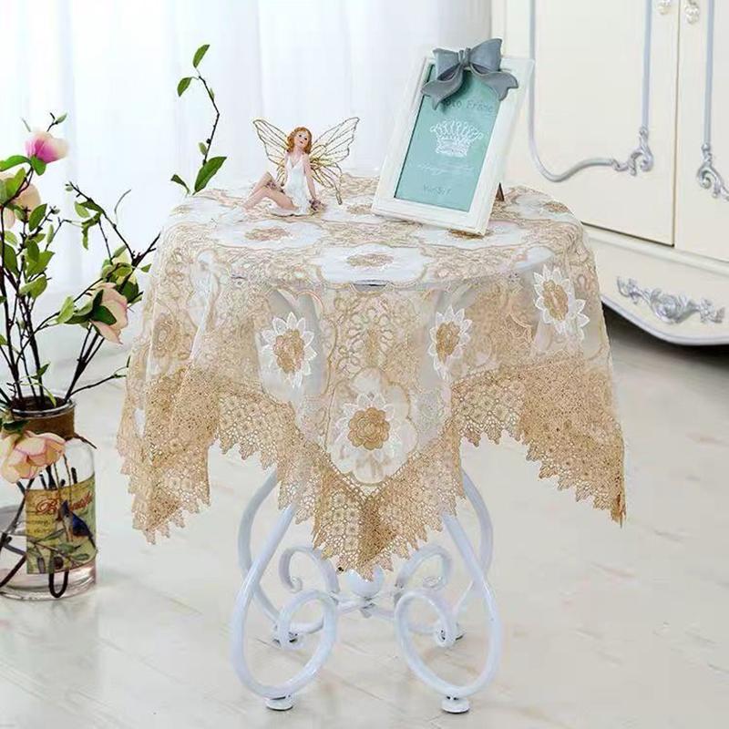 Two-piece Household Items Household Coffee Table Cover Kitchen Oven Oil Cover Cloth Hollow Lace Rice Cooker Cover Cloth Multi-purpose Cover Cloth