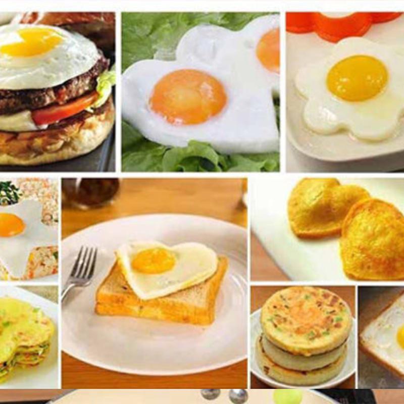 Stainless Steel 5Style Fried Egg Pancake Shaper Omelette Mold Mould Frying Egg Cooking Tools Kitchen Accessories Gadget