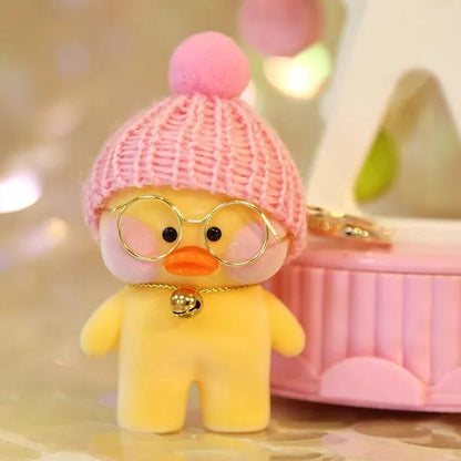 Cute Little Yellow Duck Dolls Lovely Creative Duck Keychain Mini Plush Toy Pendant Casual Small Objects Children's Gifts