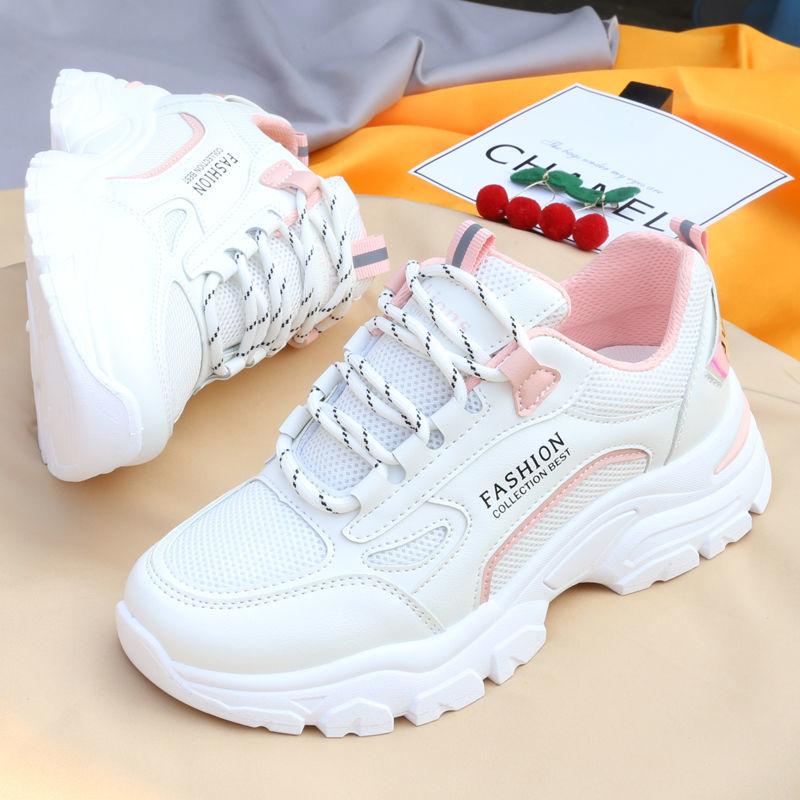 Spring and Summer Clearance Women's Running Shoes Fashion All-match Student Women's Shoes Breathable Platform Casual Sneakers