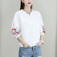 Women's Autumn Cotton Casual Printed Round Collar Hoodies Female Spring Thin Large Size Loose Short Tops