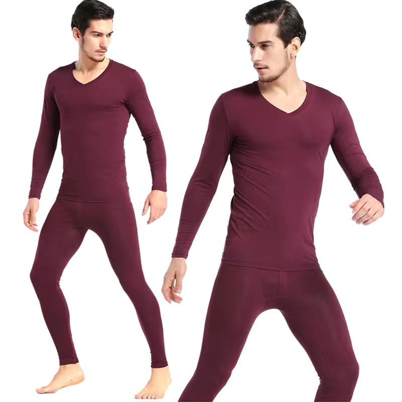 Men Winter Thermal Underwear Male Autumn Tight Suit Thicken Windproof Long Sleeve High Elasticity Slim Tracksuit Wearable Versatile Spring Pajamas