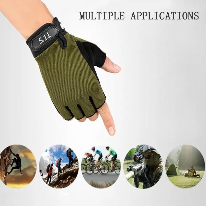 Sports Riding Gloves for Men and Women Fishing Non-slip Outdoor Tactical Military Fan Half-finger Full-finger Gloves