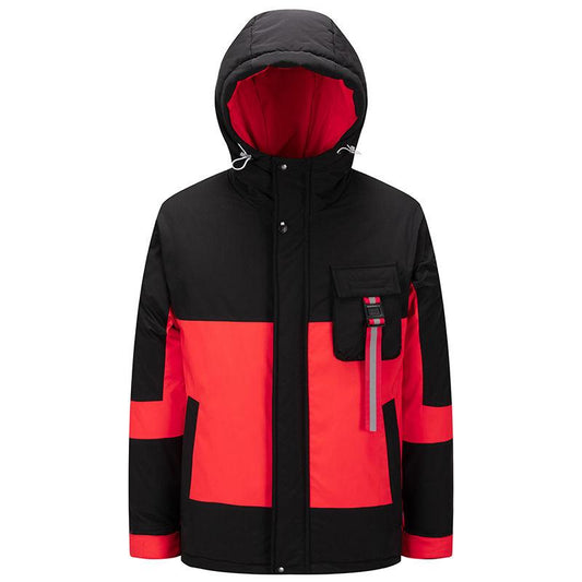 Outdoor Leisure Sports Men's Jacket Fashion Trend Loose Windproof Warm Cotton Jacket