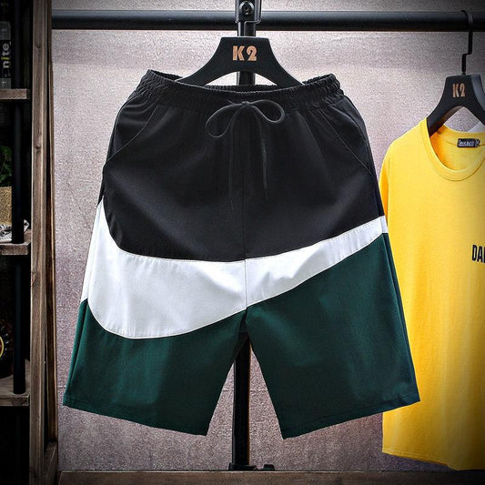 Summer Sports and Leisure Men's Shorts Loose Beach Five-point Pants Running Basketball Shorts