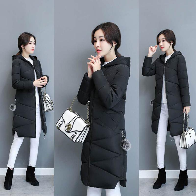 Winter Long Sleeve Warm Jacket Fashion Large Size Down Jacket Winter Woman's Cotton Clothing Woman's