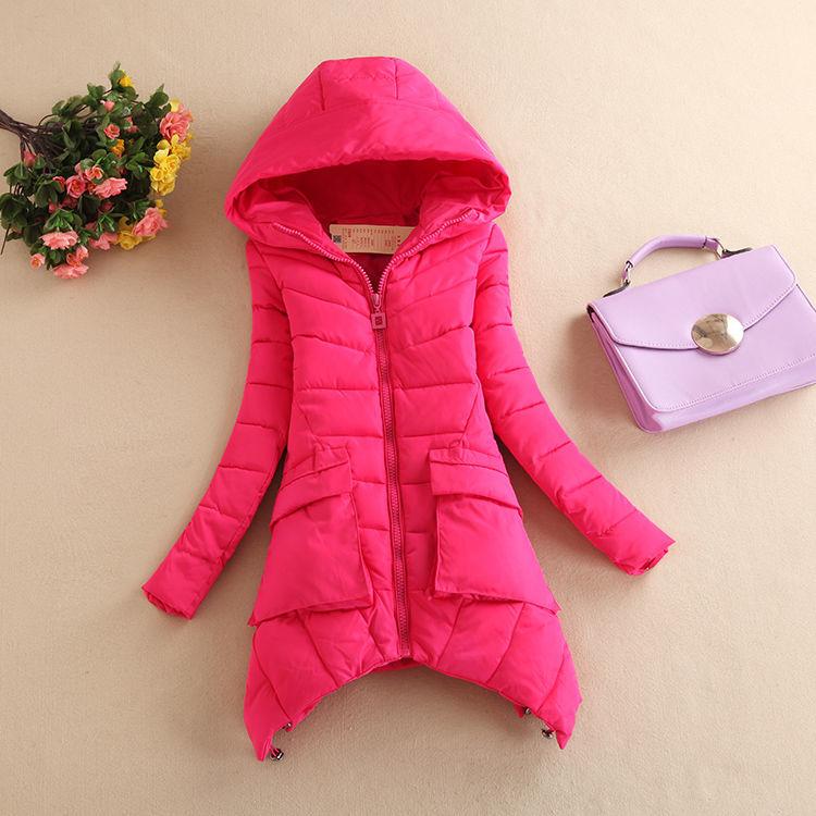 Winter Women Parkas Ladies Casual Mid-length Coats Winter  Plus Size  Hooded Jackets Cotton Parkas Warm Coat Outwear