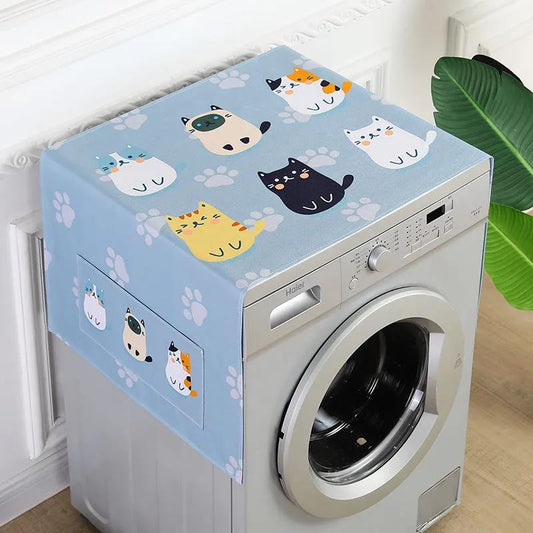 Dust Cover Refrigerator Cover Cloth Washing Machine Dust Cover Dust Cover Household Universal Cover Cloth Microwave Oven Oil Cover