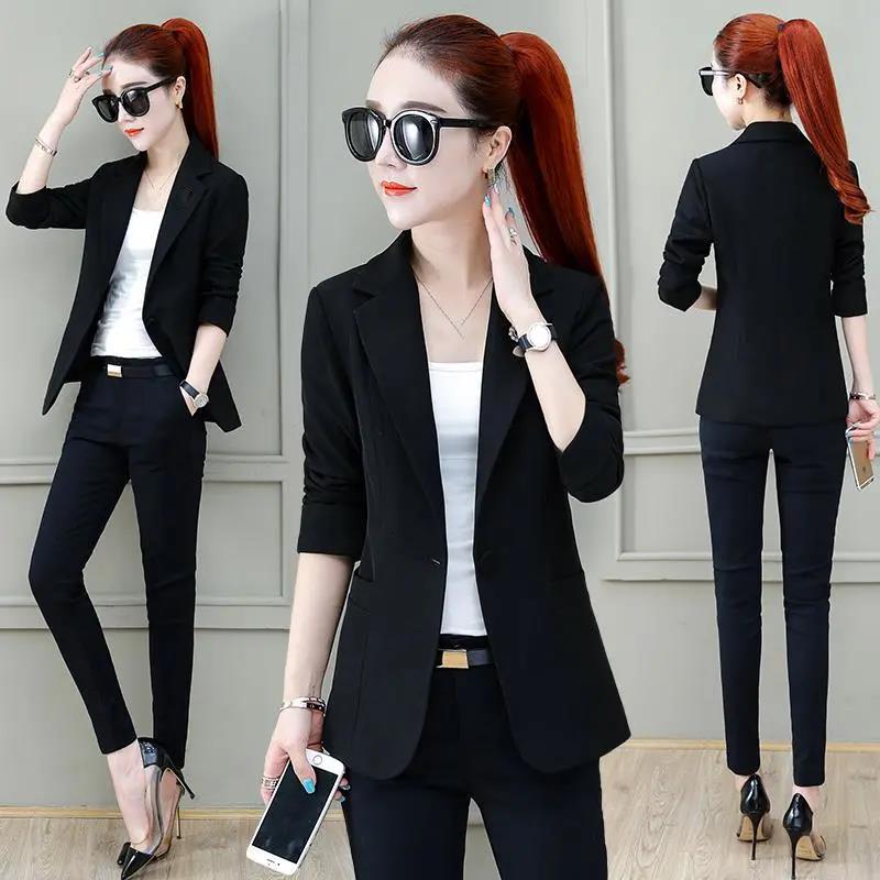 Short Paragraph Suit Jacket Female Spring and Autumn Thin Section Temperament Elegant Ladies Suit Jacket Slim Suit Jacket Women's Casual Jackets