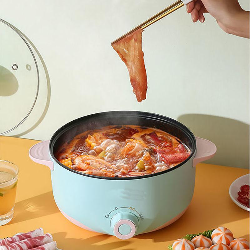 Electric Cooker Mini Electric Cooker Multi-function Electric Frying and Cooking Electric Cooker Non-stick Cooker Household Kitchen Utensils