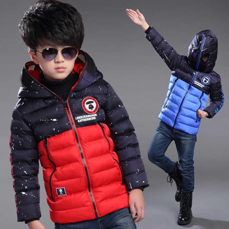 Children Clothing Boy Clothes Warm Winter Down Cotton Jacket Waterproof Thicken Outerwear Kids Parka