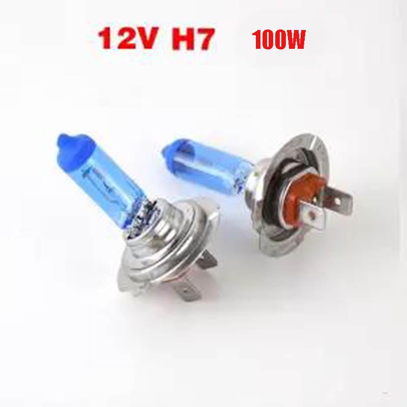 2pcs Car Front Big Bulb H1 H3 H4 H7 Xenon Lamp 12V24V High Beam Low Beam 9005 9006 Super Bright White Light Fog Lamp Brightening Direct Replacement