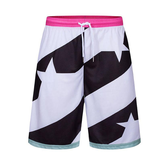 Street Basketball Pants Men's Shorts Loose Over The Knee Five Point Quick-drying Running Fitness Training Pants Sports Shorts Summer