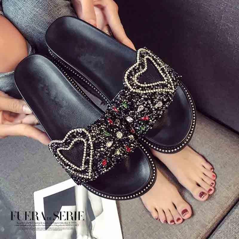 Plus Size 35-40 Summer Women Outdoor Love Flat Bohemian Beach Wear-resistant Non-slip Office Lady Sandals