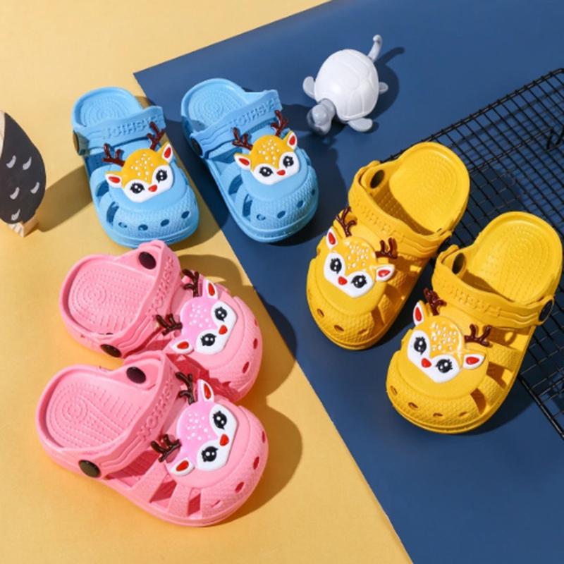 Handsome Children's Spring and Autumn Slippers for Boys and Girls In Summer Non-slip Cute 1-8 Year Old Baby Toddler Shoes Soft-soled Sandals