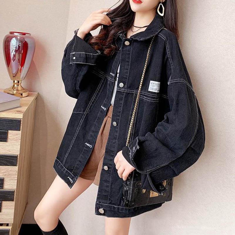 Spring and Autumn Retro Denim Short Jacket Female Fried Street Casual Jacket