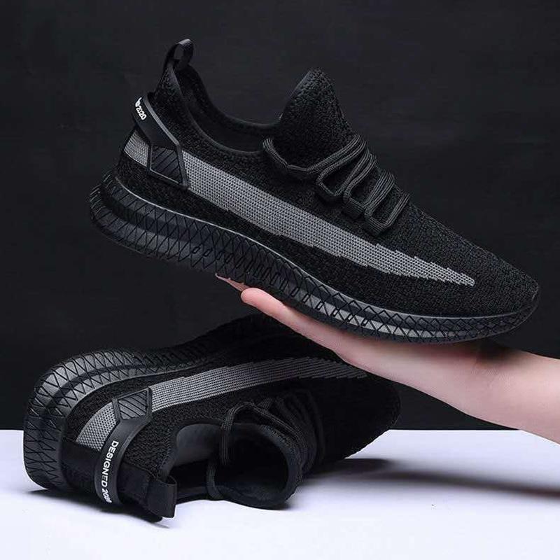 Casual Korean Men's Shoes Breathable Sports Running Shoes Low-cut Men's Trendy Sneakers