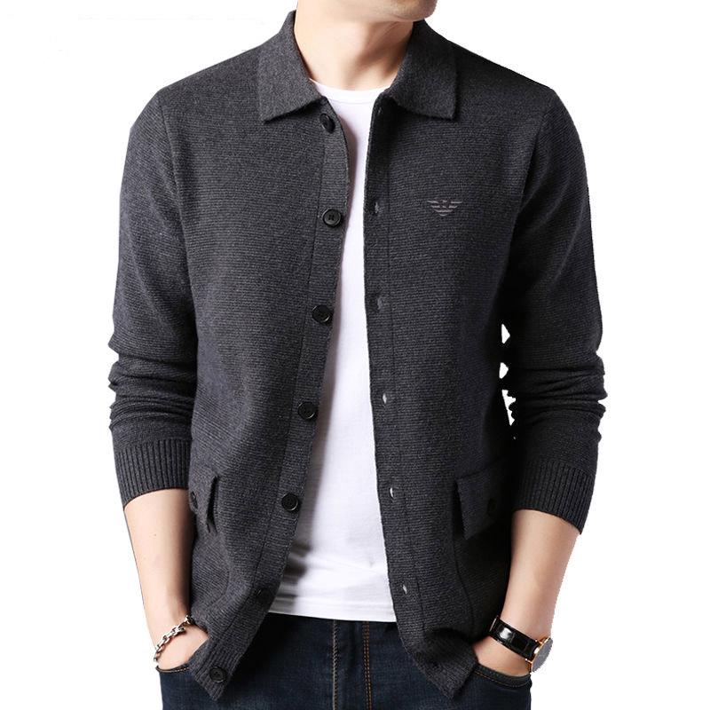 Men's Sweater Jackets Men's Cardigans Outer Wool Knitwear Sweaters Trend Trendy Cardigan Sweaters