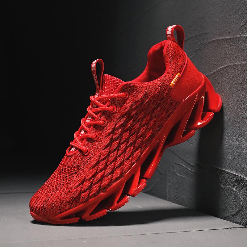 Fish Scale Blade Large Size Men's Shoes Running Shoes Gym Flying Mesh Sports Shoes