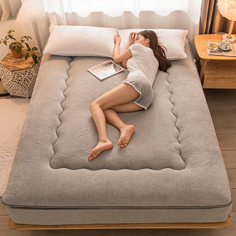 Home Bedroom Sleeping Mat Lamb Wool Warm Mattress Cushion Winter Student Dormitory Cushion