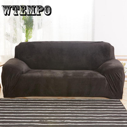 Plush Thicken Elastic Sofa Cover Universal Slipcover 1-4 Seater Stretch Couch Cover for Living Room