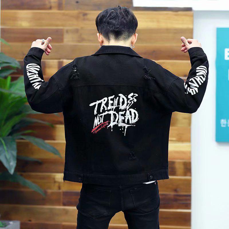 Men's Denim Jacket Autumn and Winter Clothes Trend Men's Clothing Jacket Men's Plus Size Jacket